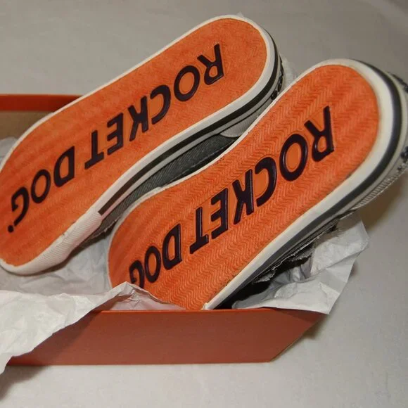 NIB Rocket Dog Gray Canvas Sneakers, US Women Size 6.5 - Picture 5 of 9